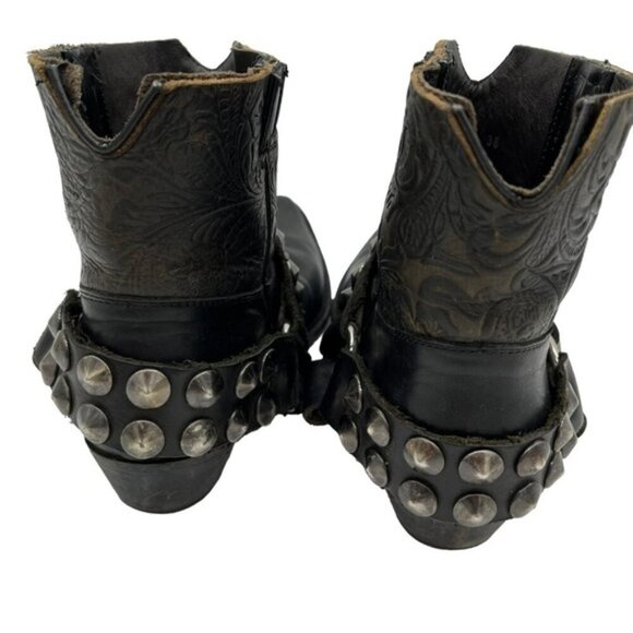 Golden Goose Studded Ankle Boots with Harness Strap Women Size 36 US 6 - Picture 8 of 14